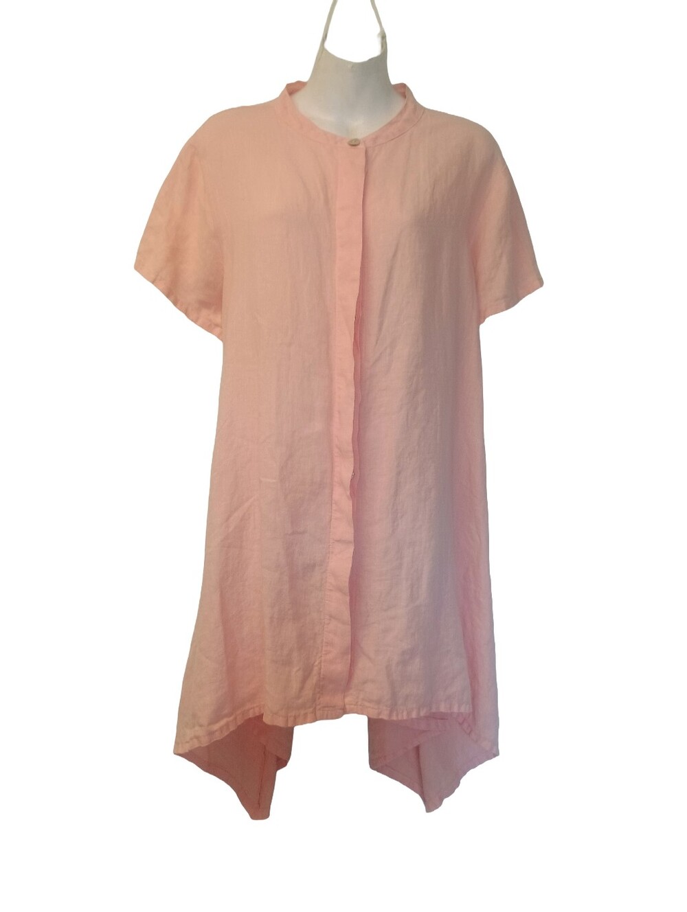 Bryn Walker Willa Light Linen Tunic Top Assymetric Size:L